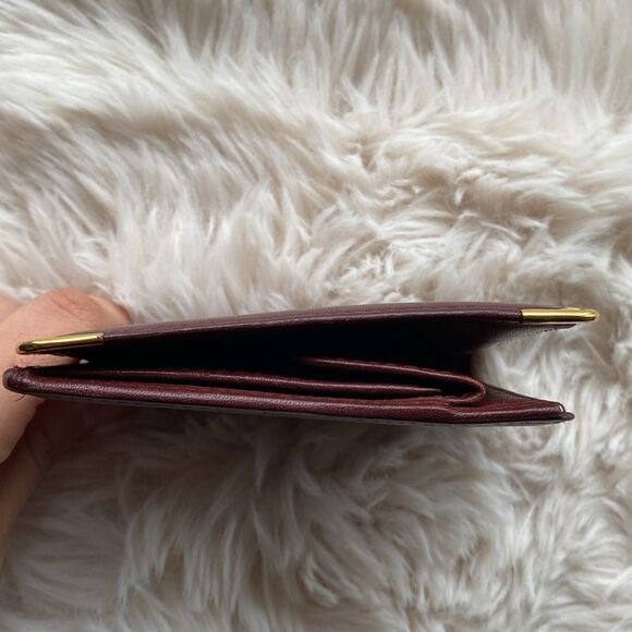 Cartier Burgundy Leather Wallet - Picture 8 of 10